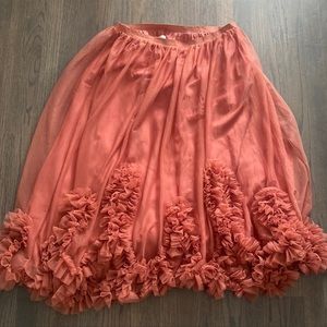 Anthropologie Ruffle Skirt